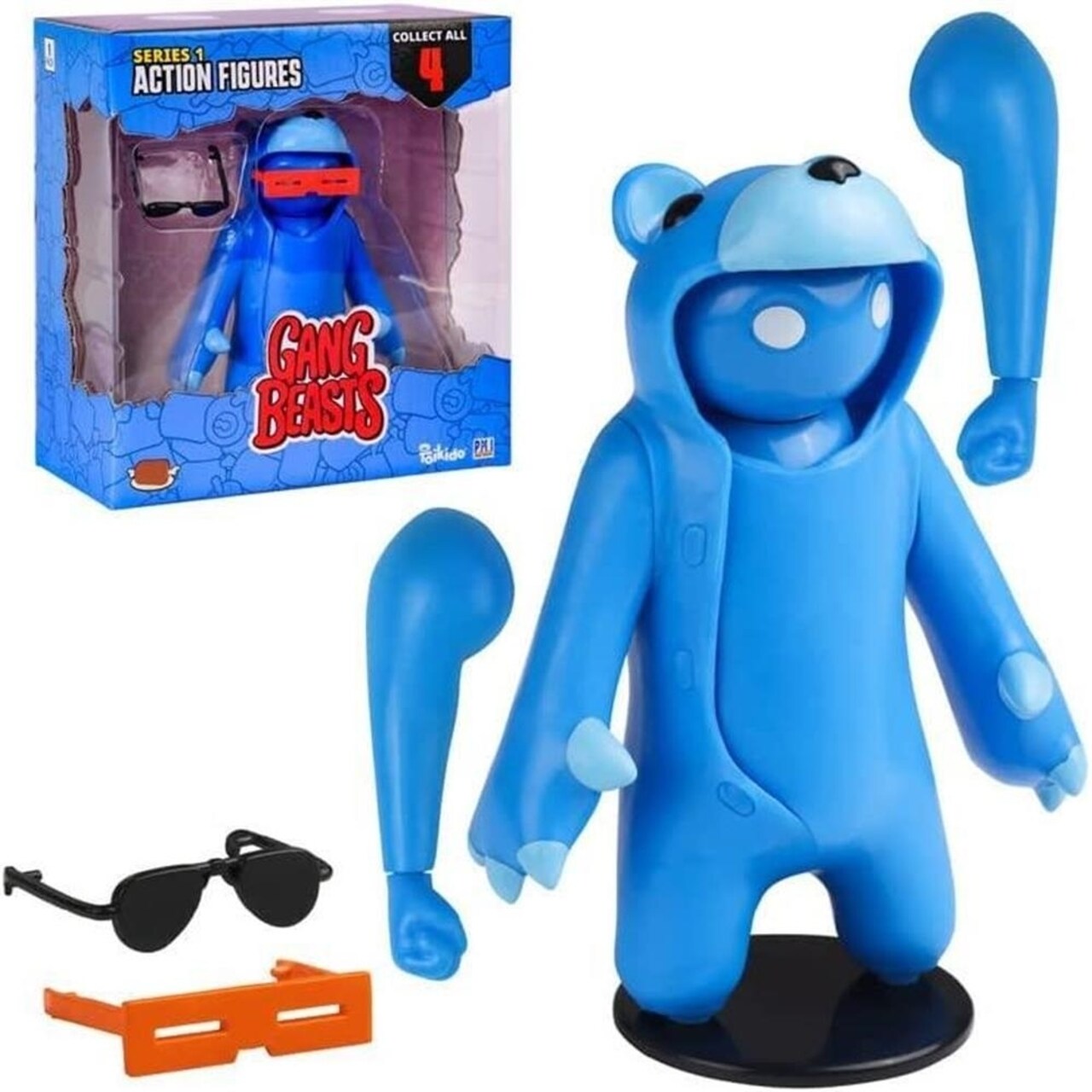 Gang Beasts Blue Bear Fighter Costume Pmi International Gamer Character Figure